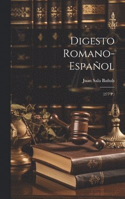 bokomslag Digesto Romano-Español