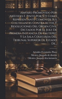 bokomslag Amparo Promovido Por Arstides F. Pinto Por S Y Como Representante Comn De Sus Colitigantes Contra Actos Y Resoluciones Del Orden Civil Dictados Por El Juez De Primera Instancia De Yautepec Y La