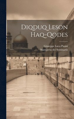 Giuseppe Luca Pasini, Stamperia Del Seminario (Padua) - Diqduq Leson Haq-qodes, Inbunden