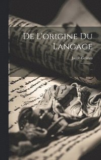 bokomslag De L'origine Du Langage