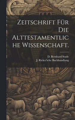 bokomslag Zeitschrift Fr Die Alttestamentliche Wissenschaft.