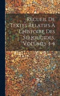 bokomslag Recueil De Textes Relatifs À L'histoire Des Seljoucides, Volumes 3-4