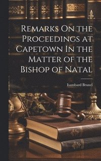 bokomslag Remarks On the Proceedings at Capetown In the Matter of the Bishop of Natal