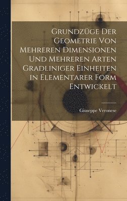 Grundzge Der Geometrie Von Mehreren Dimensionen Und Mehreren Arten Gradliniger Einheiten in Elementarer Form Entwickelt 1