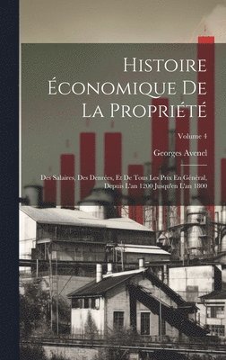 bokomslag Histoire Économique De La Propriété