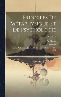 Principes De Mtaphysique Et De Psychologie 1