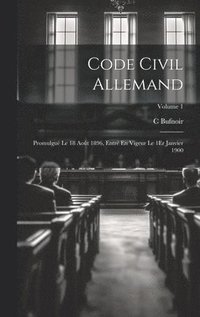 bokomslag Code Civil Allemand