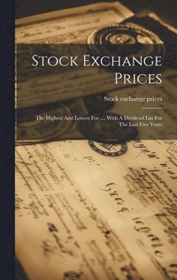 bokomslag Stock Exchange Prices