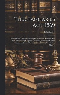 bokomslag The Stannaries Act, 1869