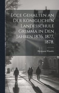 bokomslag Ecce gehalten an der kniglichen Landesschule Grimma in den Jahren 1876, 1877, 1878.