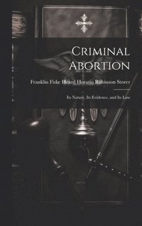 bokomslag Criminal Abortion