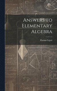 bokomslag Answers to Elementary Algebra