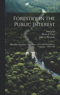 bokomslag Forestry in the Public Interest