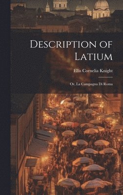 bokomslag Description of Latium