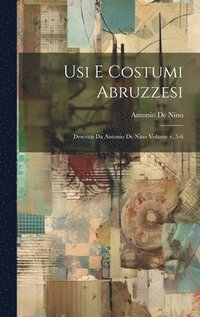 bokomslag Usi e costumi abruzzesi; descritti da Antonio de Nino Volume v. 5-6