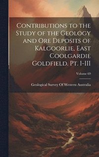 bokomslag Contributions to the Study of the Geology and ore Deposits of Kalgoorlie, East Coolgardie Goldfield. Pt. I-III; Volume 69