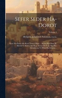 bokomslag Sefer Seder ha-dorot