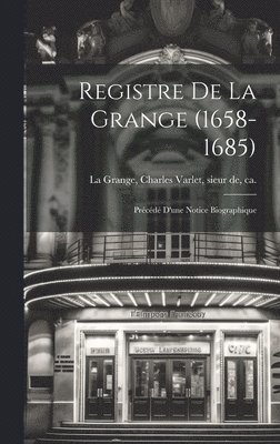 Registre de La Grange (1658-1685) 1