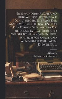bokomslag Eine wunderbarliche und kurzweilige historie, wie Schiltberger, einer aus der stadt Mnchen in Bayern, von den Trken gefangen, in die heidenschaft gefhrt und wieder ist heim kommen. Item, was