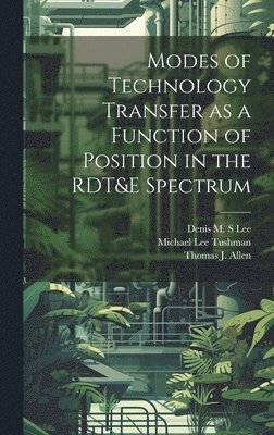 Modes of Technology Transfer as a Function of Position in the RDT&E Spectrum 1