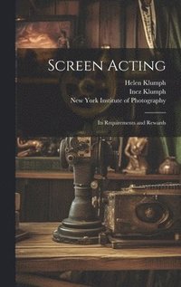 bokomslag Screen Acting