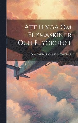 bokomslag Att Flyga Om Flymaskiner Och Flygkonst