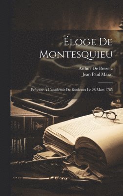 bokomslag Éloge De Montesquieu