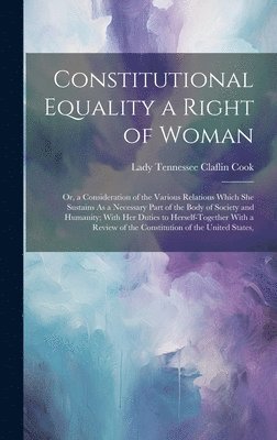 bokomslag Constitutional Equality a Right of Woman