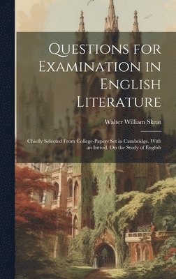 Questions for Examination in English Literature 1