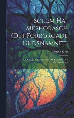 Gottlieb Klein - Schem Ha-Mephorasch (Det Förborgade Gudsnamnet), Inbunden