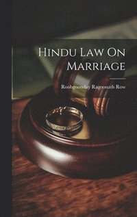 bokomslag Hindu Law On Marriage