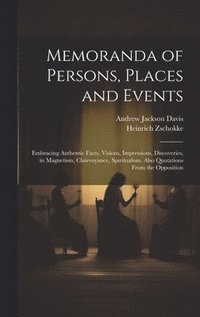 bokomslag Memoranda of Persons, Places and Events