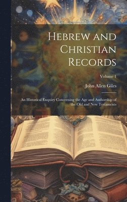 Hebrew and Christian Records 1