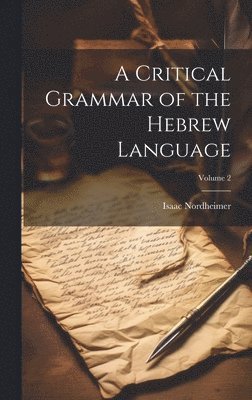 bokomslag A Critical Grammar of the Hebrew Language; Volume 2