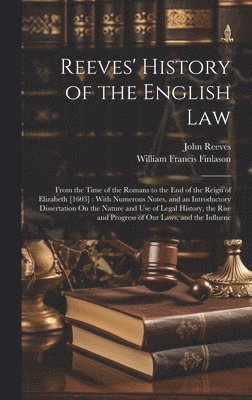 bokomslag Reeves' History of the English Law