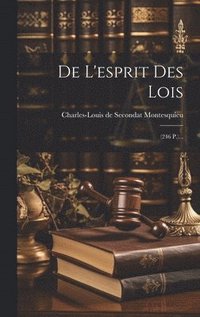 bokomslag De L'esprit Des Lois