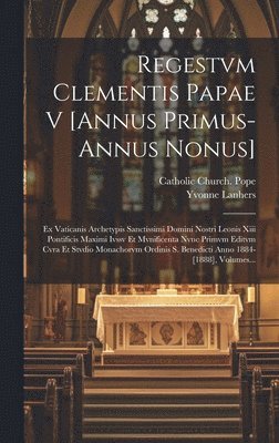 bokomslag Regestvm Clementis Papae V [annus Primus-annus Nonus]