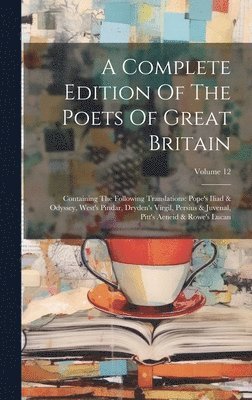 Complete Edition Of The Poets Of Great Britain