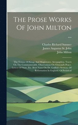 bokomslag Prose Works Of John Milton ...
