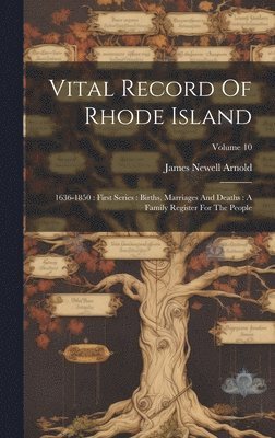 bokomslag Vital Record Of Rhode Island