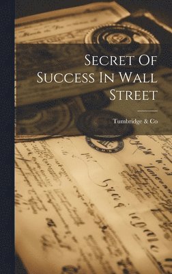 bokomslag Secret Of Success In Wall Street