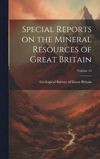 bokomslag Special Reports on the Mineral Resources of Great Britain; Volume 25