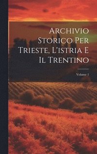 bokomslag Archivio Storico Per Trieste, L'istria E Il Trentino; Volume 1
