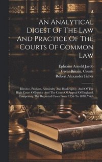 bokomslag An Analytical Digest Of The Law And Practice Of The Courts Of Common Law