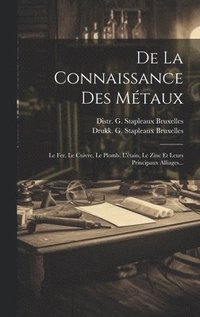 bokomslag De La Connaissance Des Mtaux