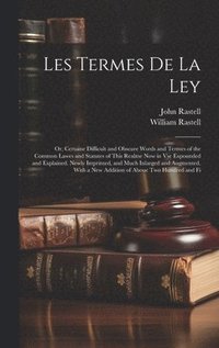 bokomslag Les Termes De La Ley