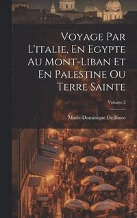 bokomslag Voyage Par L'italie, En Egypte Au Mont-Liban Et En Palestine Ou Terre Sainte; Volume 2