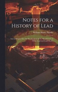 bokomslag Notes for a History of Lead