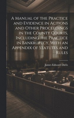 James Edward Davis - Manual of the Practice and Evidence in Actions and Other Proceedings in the County Courts, Including the Practice in Bankruptcy, With an Appendix of Statutes and Rules, Inbunden