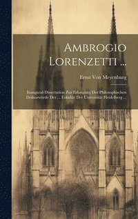 bokomslag Ambrogio Lorenzetti ...
